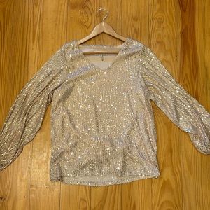 Vine & Love Sequin Top - Medium